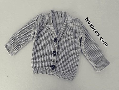 Cute -knitted- baby- cardigan