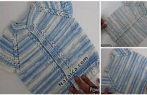 Knitting -baby- vest- to- start -from- the -collar