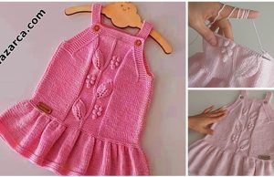 Light- Pink -Knitted- Girl- Dress
