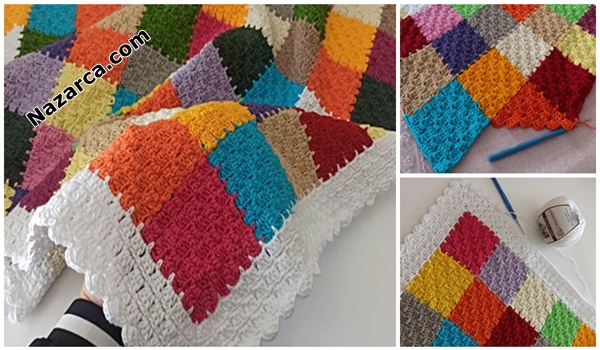 Patchwork -Baby -Blanket -Crochet