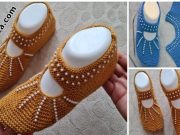 Seamless -2 -Needle -Knitted- Booties