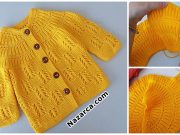 SARI ANLATIMLI BEBEK HIRKA:ÇAM YAPRAKLI AJURLU sari-cam-yapragi-ajurlu-Hirkalar