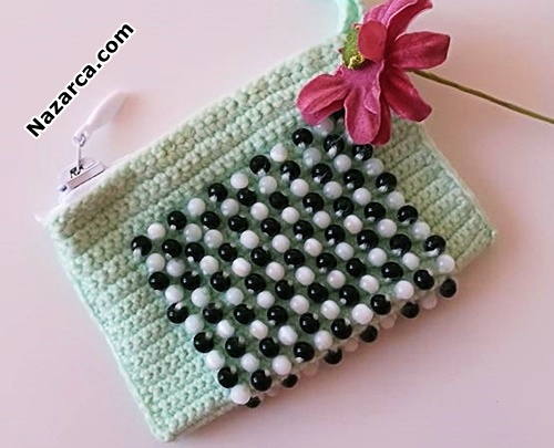 Crochet- Knit- Beaded- Wallet