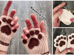 Crochet -Knit -Cat -Claw -Gloves