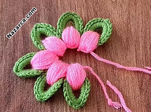 Decorative- Knitting- Flower- Knitting