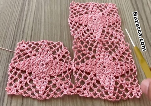 Pink -star- Crochet -Lace -Pattern