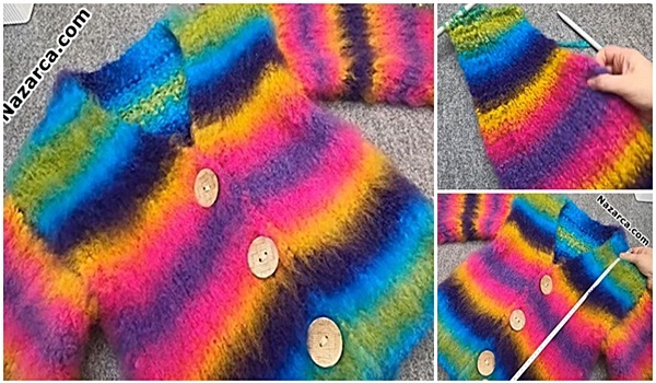 Rainbow-Knit -Adult -Cardigan-2023-New