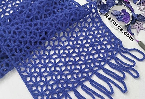 Blue- Star- Crochet -Pattern- Shawl