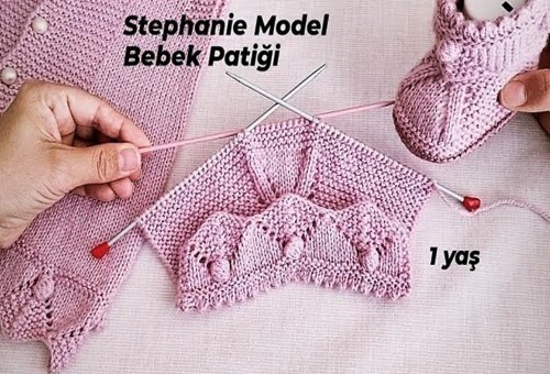 Stephanie -Baby -Knit- Booties