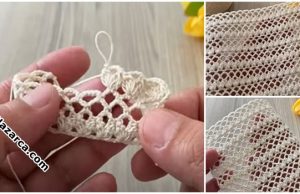 Crochet-Häkelbluse, Tunika, Schal,