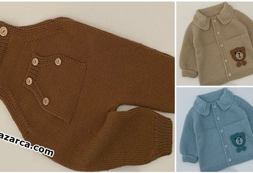 AYICIKLI HIRKA TAKIMLI ASKILI CEPLİ BEBEK TULUMU sis-tulum-bebek-orguler-2023