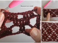 Yelek Bluz Kolay Kutulu tığ modeli